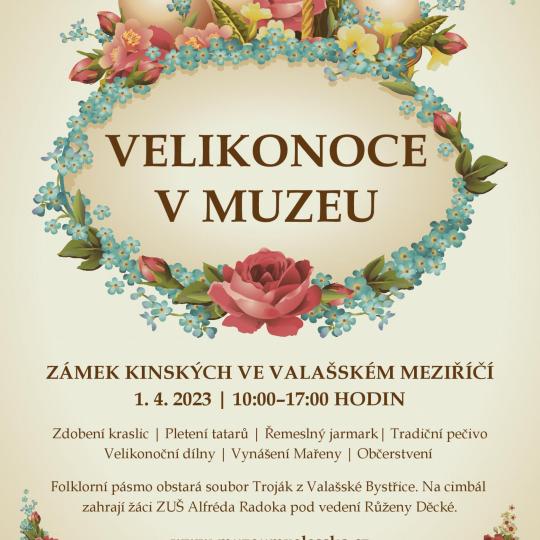Velikonoce v muzeu Zámek Kinských ve Valašském Meziříčí 1. 4. 2023, 10:00–17:00 hodin 1
