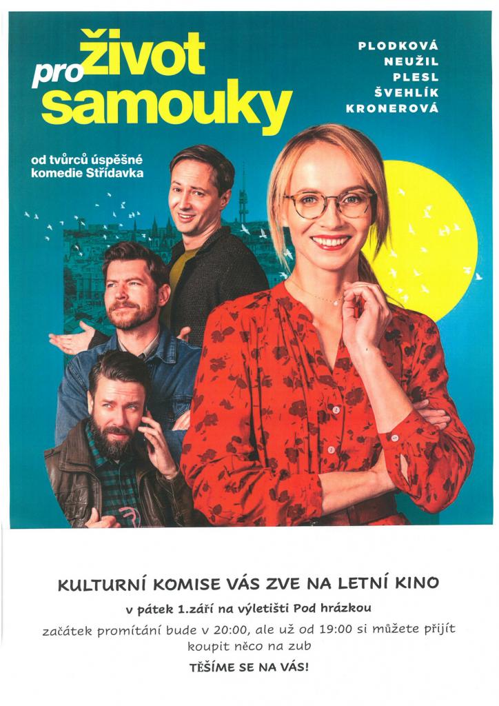  Letní kino Život pro samouky - 1.9.2023 Výletiště Pod Hrázkou 1