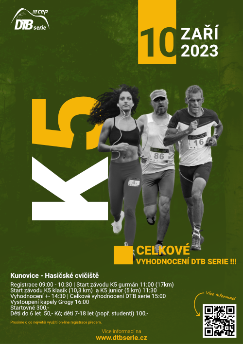 Běžecký závod v Kunovicích který uzavře letošní ročník CEP DTB serie 10. 9. 2023 1