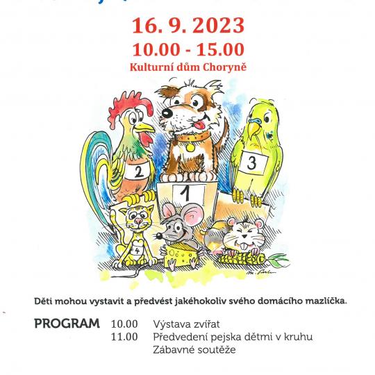 Dětská výstava zvířat a psů všech plemen i neplemen 16.9.2023 KD Choryně 1