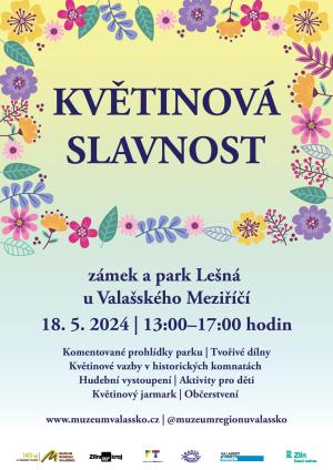 Květinová slavnost  Zámek Lešná u Valašského Meziříčí  18. 5. 2024 13:00–17:00 hodin 1