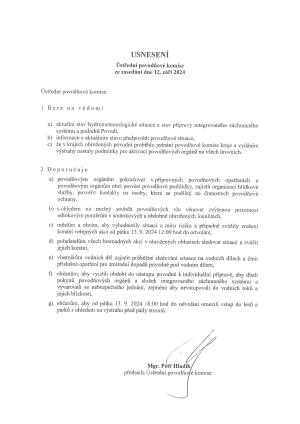 Doporučení Ústřední povodňové komise 1