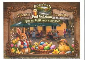 Hospůdka Pod hrázkou opět otevírá na Velikonoce - 2.4.2026 od 15 hod.  1